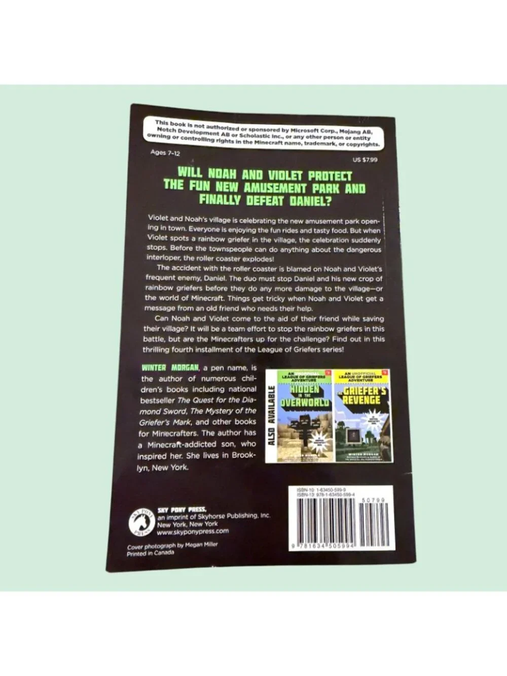 Unofficial League of Griefers Minecraft Return of  the Rainbow Griefers Book